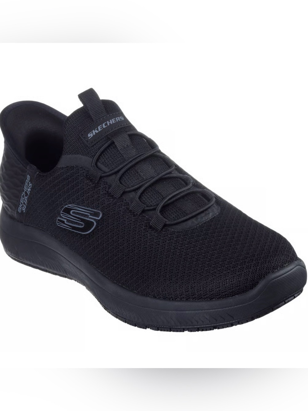 New SKECHERS Work Summits Colsin Mens Slip Ins Size 12 Black 200205W